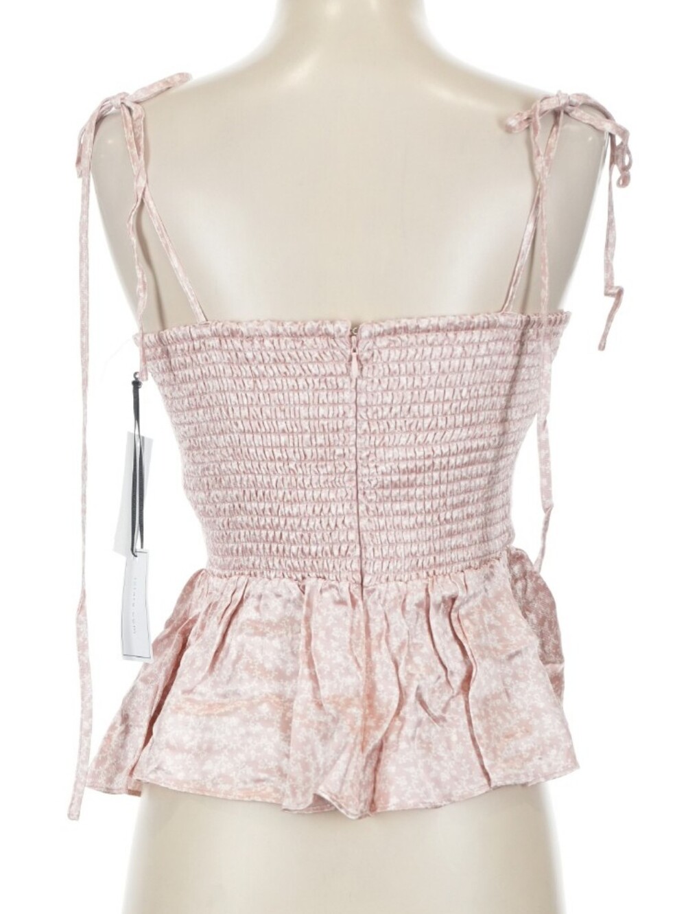 ANTHROPOLOGIE 1. State Pink Peplum Top - Size XS - NWT - Picture 4 of 5